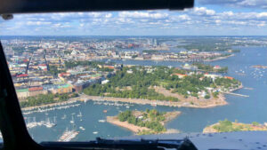 Ilmakuva, Kaivopuiston lentonäytös 2021, Helsinki